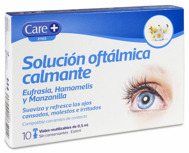 Care+ Solución Oftálmica Calmante 10 Viales