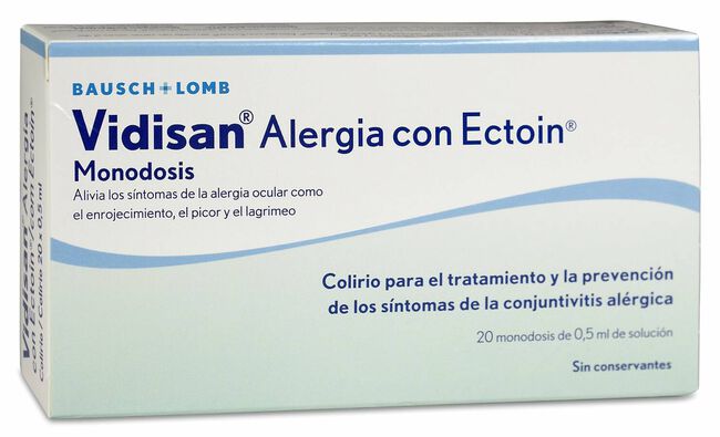 Vidisan Alergia con Ectoin 20 Uds