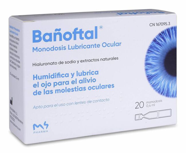 Bañoftal Gotas Oftálmicas Monodosis 20 Uds