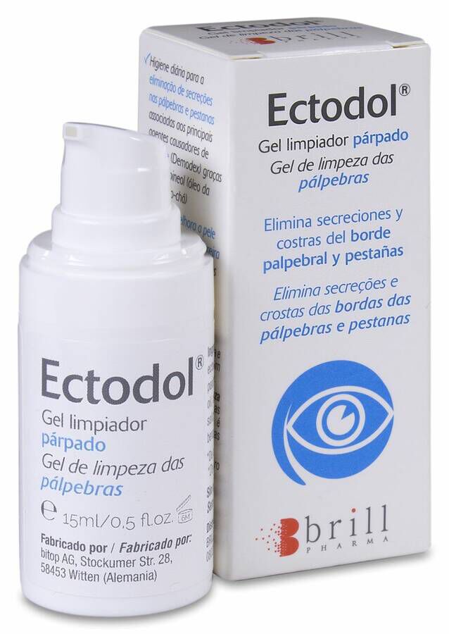 Ectodol Gel Limpiador de Párpados 15 ml