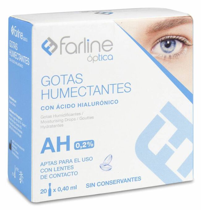 Farline Gotas Humectantes con µcido Hialurónico 20 Monodosis