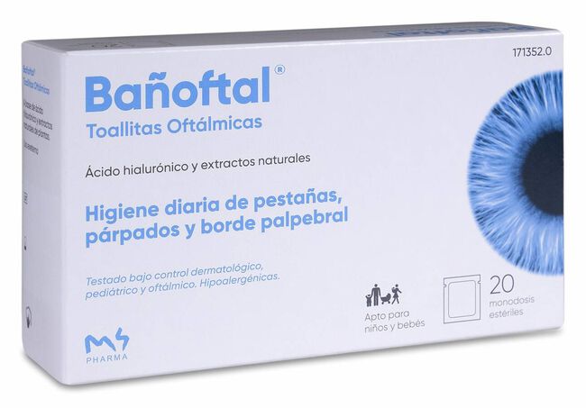 Bañoftal Toallitas Oculares 20 Uds