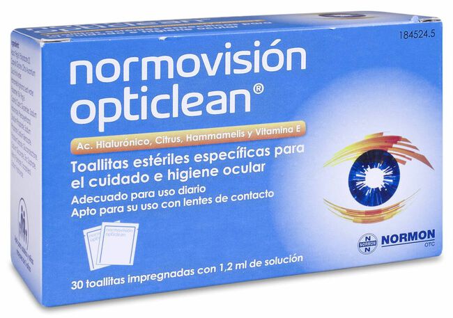 Normovision Opticlean 30 Toallitas