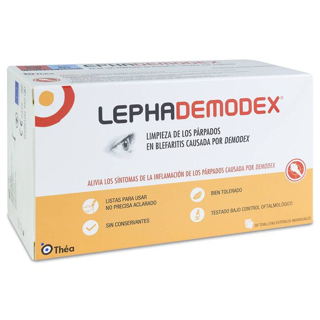 Lephademodex Toallitas Estériles Oculares 30 Uds