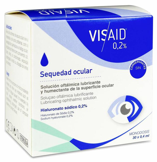 Visaid 0,2% Gotas Oculares Monodosis 0,4 ml 30 Uds