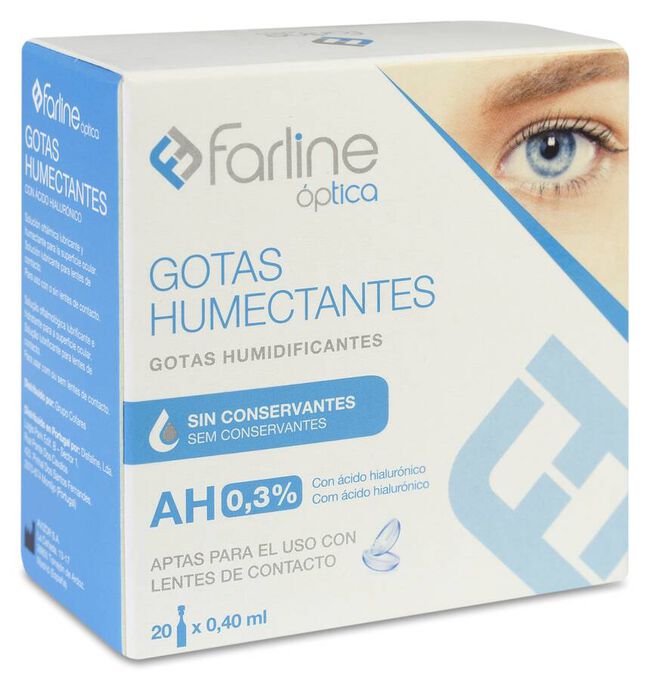 Farline Gotas Humectantes 0,3% AH APTAR Monodosis 20 Uds