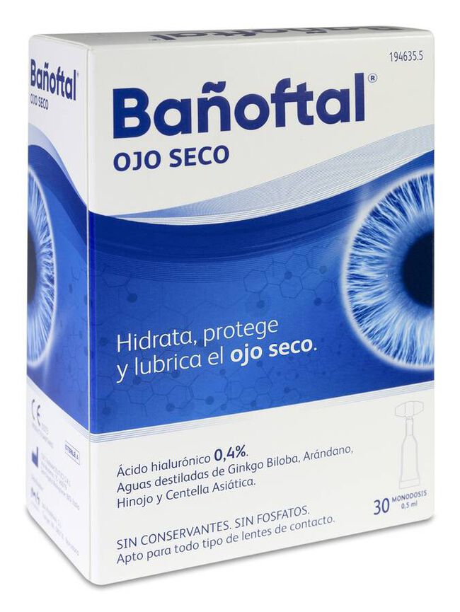 Bañoftal Ojo Seco Monodosis 30 x 0,5 ml