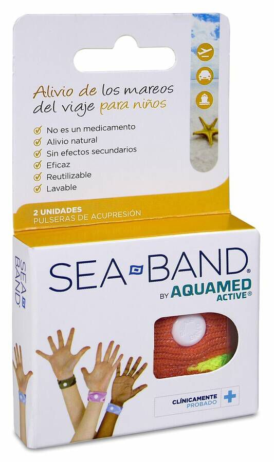 Aquamed Active Pulsera Antimareo Niño 2 U 