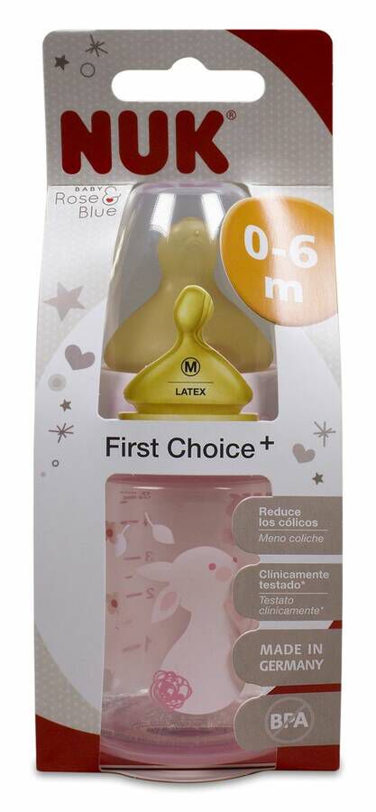 Biberon Pp Latex Nuk First Choice 150 Cc Rose T-1 