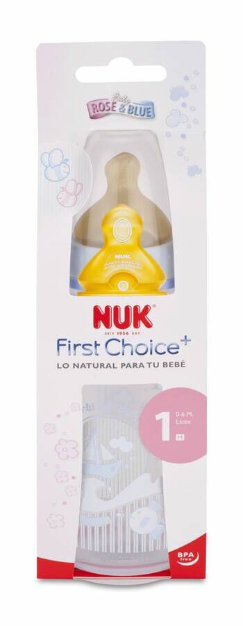 Biberon Pp Latex Nuk First Choice 300 Cc Blue T-1 