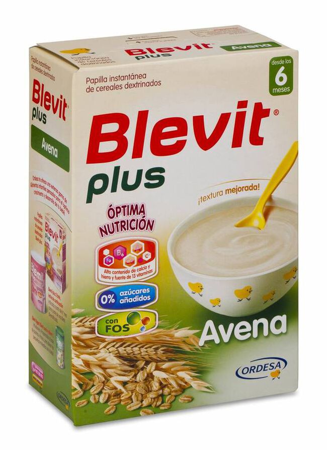 Blevit Plus Avena 6 Meses 300 gr 12 U 