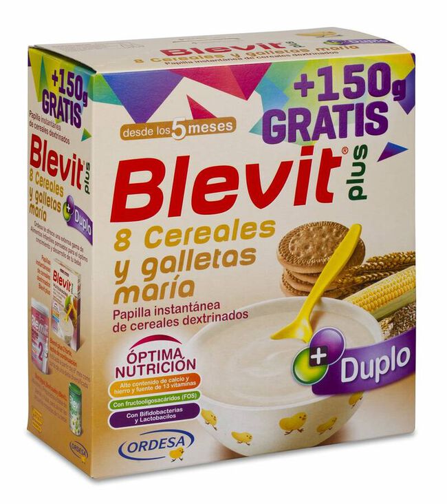 Blevit Plus Duplo 8 Cereales y Galletas 700 gr 