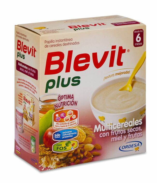 Blevit Plus Miel Frutos Secos y Frutas Multicereales 700 gr 