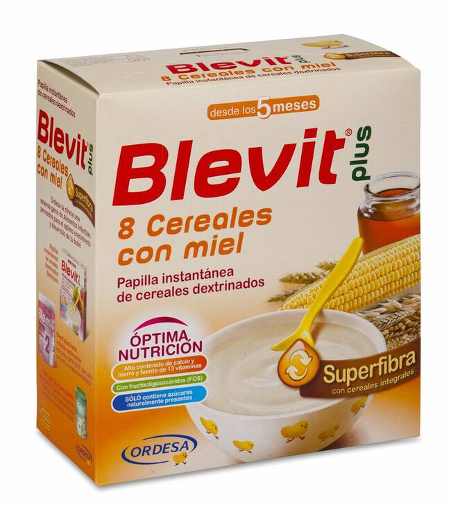 Blevit Plus Superfibra 8 Cereales y Miel 700 gr 