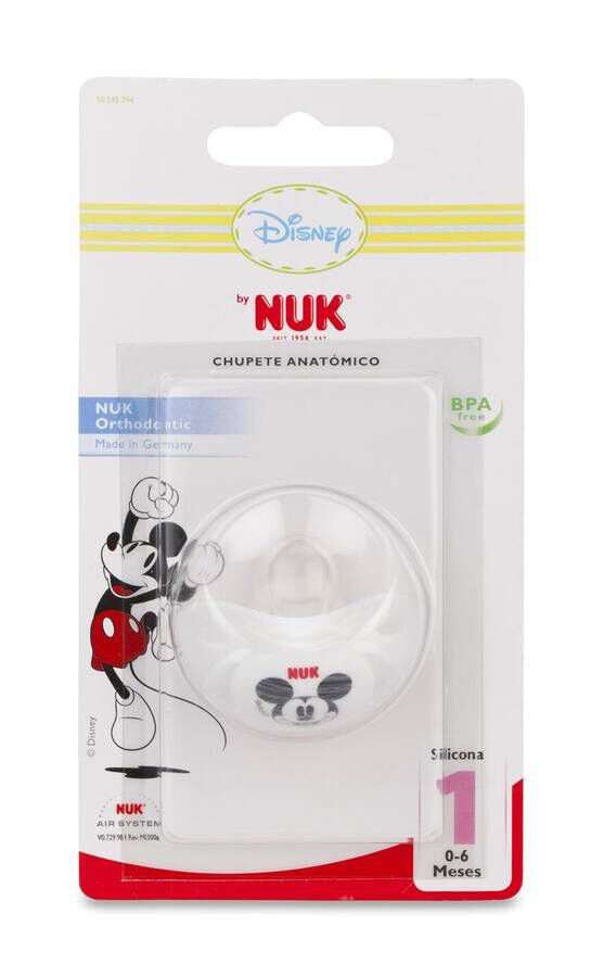 Chupete Silicona Nukete Anatomico Disney Mickey T-1 