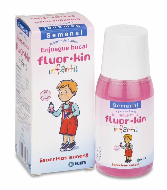 Fluor Kin Infantil Colutorio Semanal 0,2 100 ml 