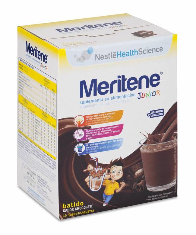 Meritene Junior 30 gr 15 Sobre Chocolate 