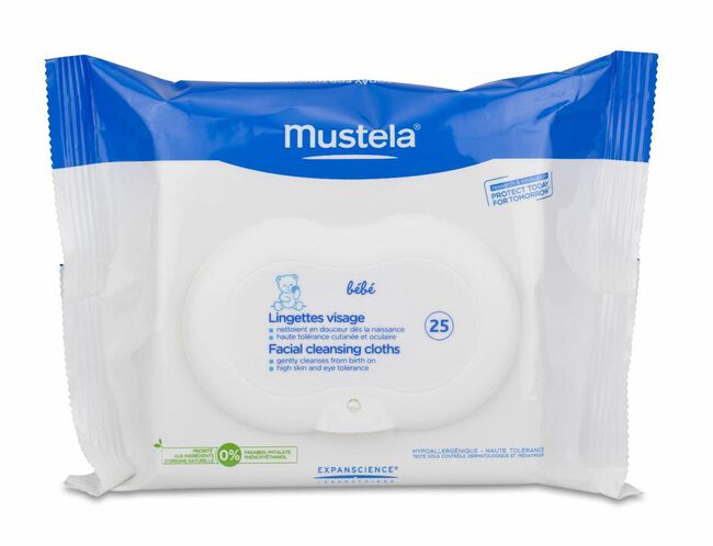 Mustela Toallitas Para La Cara Physiobebe 25 Toallitas 