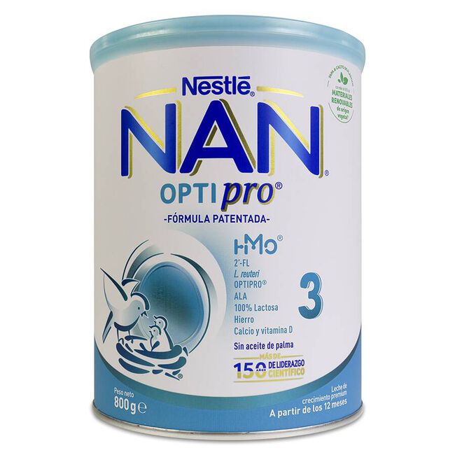 Nan 3 Preparado Lacteo Infantil 800 gr 