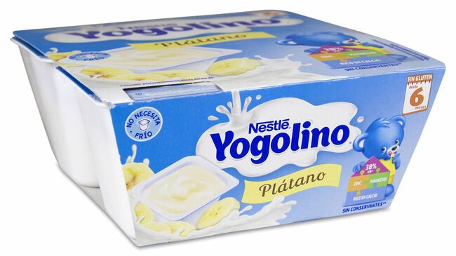 Nestle Postre Lacteo Platano 100 gr 4 U 