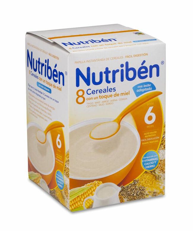 Nutriben 8 Cereales y Miel C Leche Adaptada 600 gr 