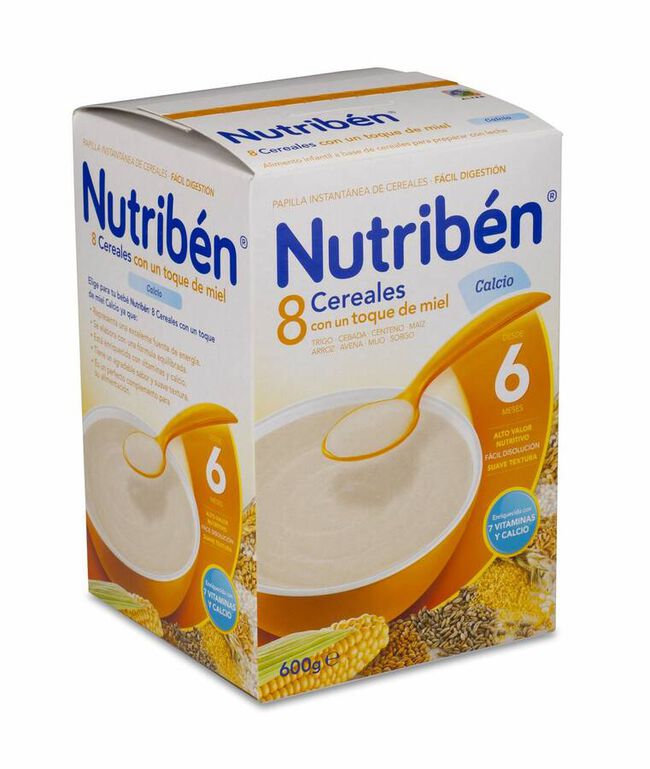 Nutriben 8 Cereales y Miel Calcio 600 gr 