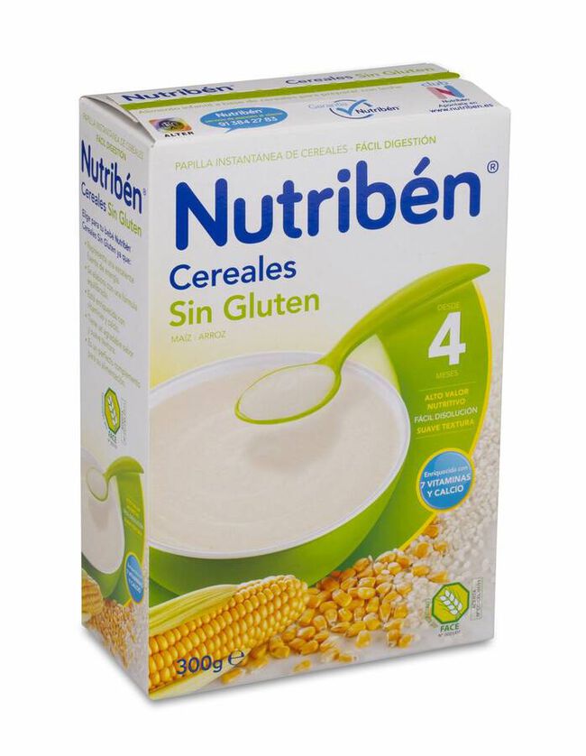 Nutriben Cereales Sin Gluten Papilla 300 gr 