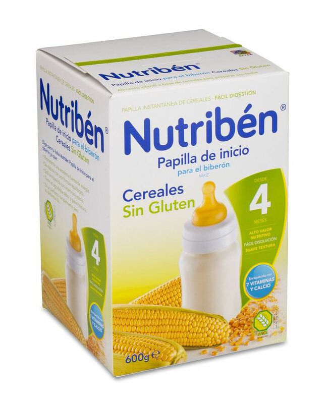 Nutriben Inicio Biberon Papilla Sin Gluten 600 gr 