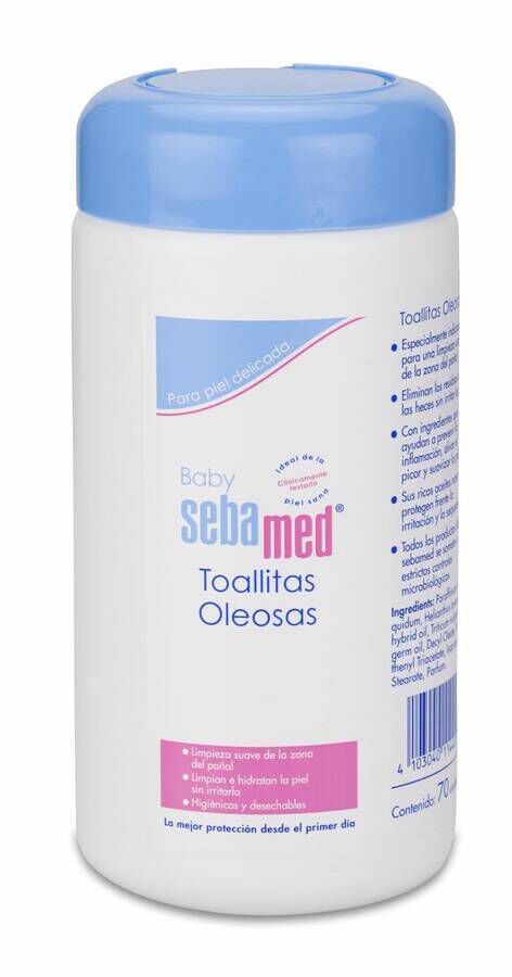 Sebamed Baby Toallitas Oleosas 70 Toallitas 