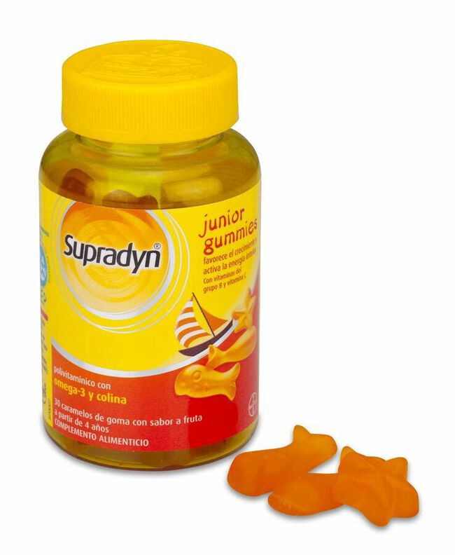 Supradyn Junior Gummies Caramelos De Goma 30 U 4 gr 