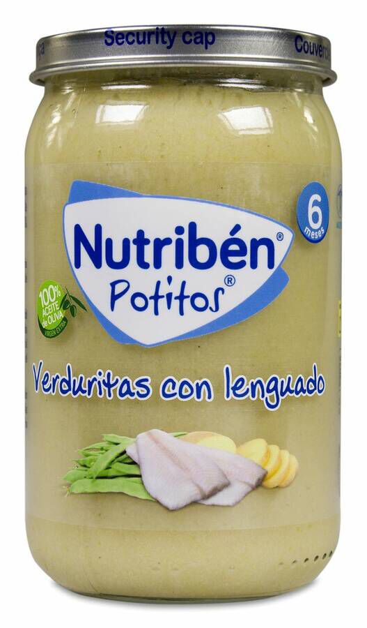 Nutriben Potitos Verduritas con Lenguado, 235 g