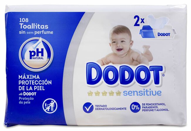 Dodot Sensitive Toallitas, 108 Uds