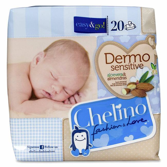 Chelino Toallitas Infantiles Fashion&Love, 20 Uds