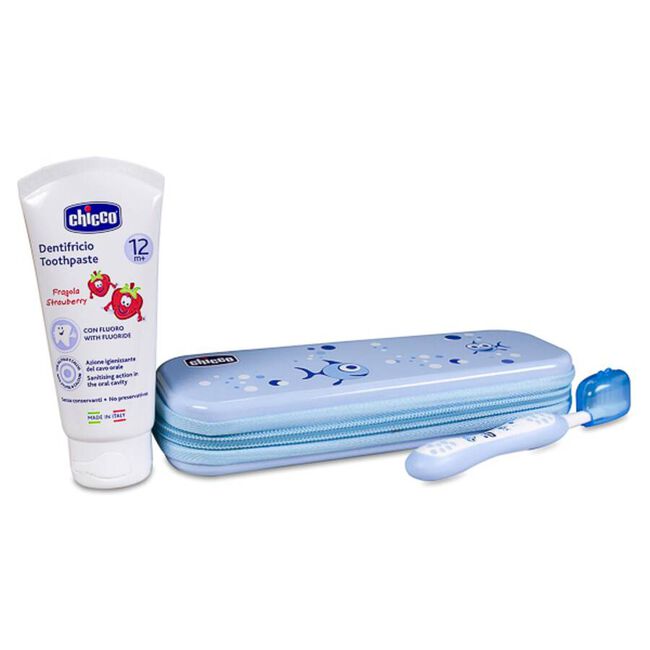 Chicco Set de Higiene Oral Azul, 1 Ud