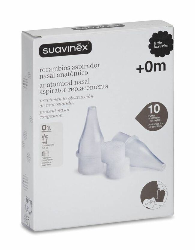 Suavinex Recambio Aspirador Nasal Anatómico, 10 Uds