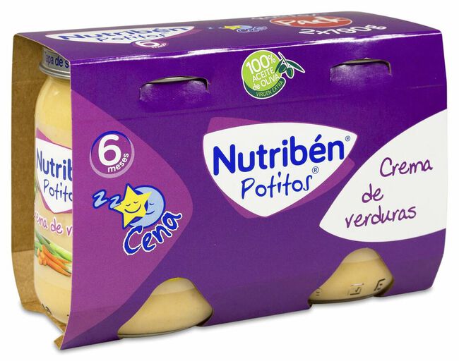 Nutriben Potitos Crema de Verduras, 2 Uds