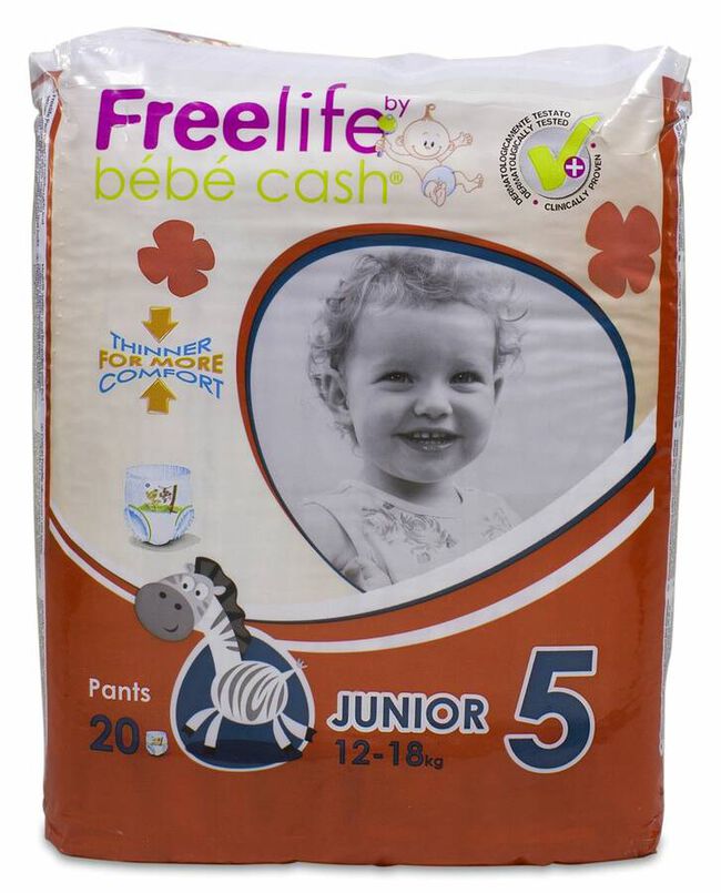 Freelife Braguitas de Aprendizaje Junior Talla 5 (12-18 kg), 20 Uds