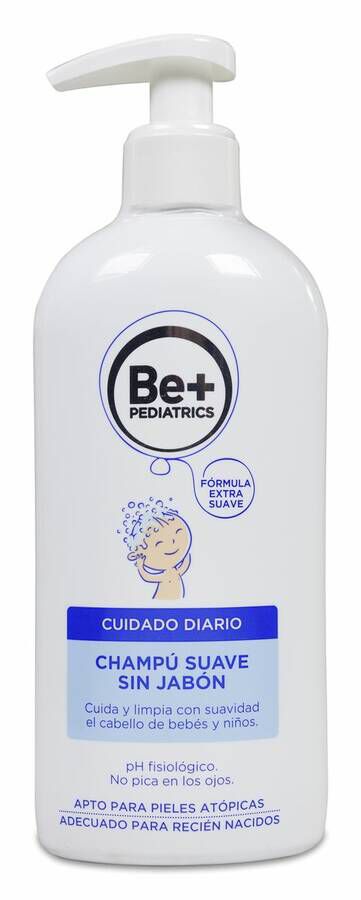 Be+ Pediatrics Champú Suave sin Jabón, 300 ml