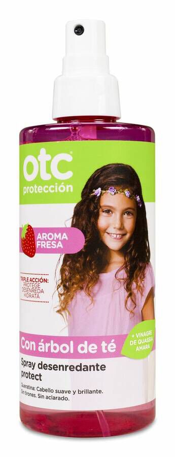 OTC Antipiojos Spray Desenredante Protect Fresa, 250 ml