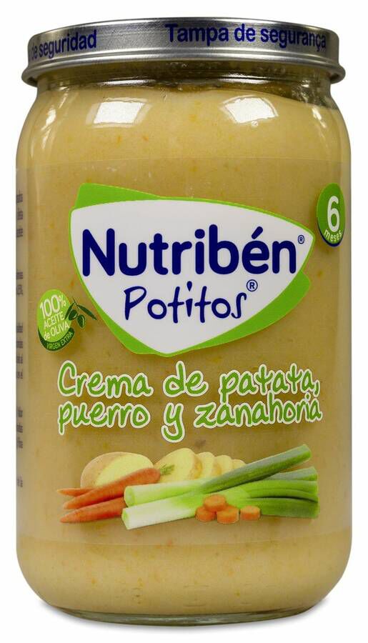 Nutriben Potitos Crema de Patata, Puerro y Zanahoria, 235 g