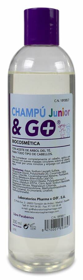 Champú µrbol del Té Junior&Go, 300 ml