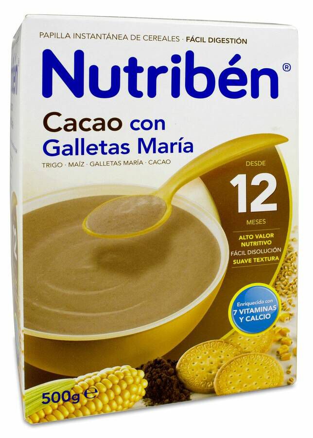 Nutriben Cacao con Galleta Maria, 500 g