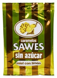 [150780] Sawes Caramelos Bolsa Sin Azucar Miel Con Limon 50 gr 