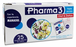 [153208] Pharma3 Diet & Detox 1.5 gr 25 Filtros