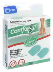 [163012] Talonera Comforsil Descanso Silicona Con Tejido T- Med 2 U 