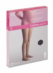 [211516] Panty Comprimidos Normal 140 Den Embarazada Farmalastic Negro T- Peq 