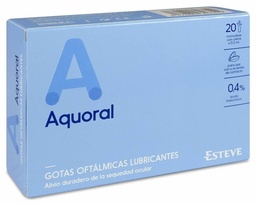 [264662] Aquoral Gotas Oftalmicas Lubricantes Ac Hialuronico 0.4% Monodosis 0.5 ml 20 U 