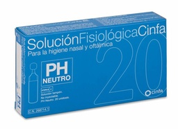 [268714] Cinfa Higiene Oftalmica Suero Fisiologico Monodosis 5 ml 20 U 