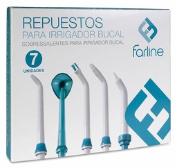 [006042] Farline Repuestos para Irrigador Bucal, 7 Unidades