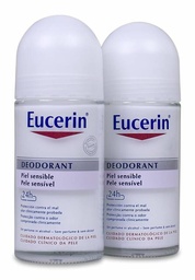 [009342] Duplo Eucerin Desodorante Sensitive Roll-On, 2 Uds